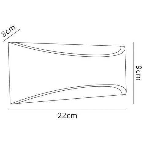 APLIQUE LED RECTANGULAR 7W 770lm CCT 30-40-50ºK IP54 NEGRO ALUM. 220x90x80mm