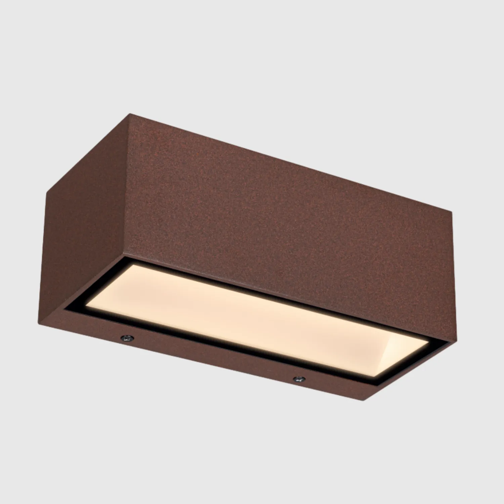 [APL-38819] APLIQUE LED PARED RECTANGULAR ANTRACITA 2x9W CCT 3/4/6ºK 2200lm IP54