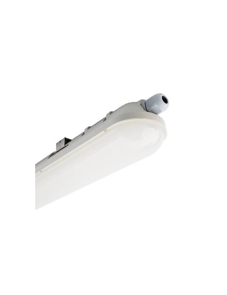 PANTALLA ESTANCA LED "MARINA" 36W CCT3 5040lm 1200x96x83mm 120º IP65 IK08 RA80 REGULABLE -20ºC
