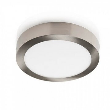 PLAFON RD 18W 4K LUZ FRIA 1440lm IP20 120º 30H 22.5x3.2cm NIQUEL SATINADO