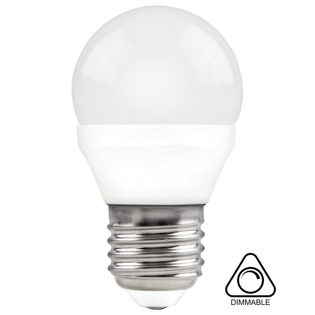 BOMBILLAS LED ESFERICA G45 E27 8W 3K LUZ CALIDA 600LM DIMMABLE