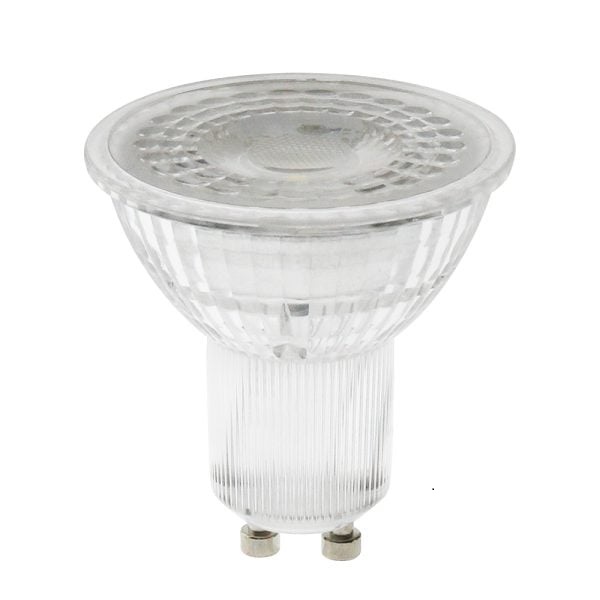 BOMBILLA LED CRISTAL REGULABLE GU10 6W 3000ºK LUZ CALIDA 580lm 38º DIMMABLE
