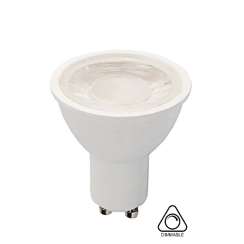 DICROICA LED GU10 7W 27K LUZ CALIDA 630lm 60º