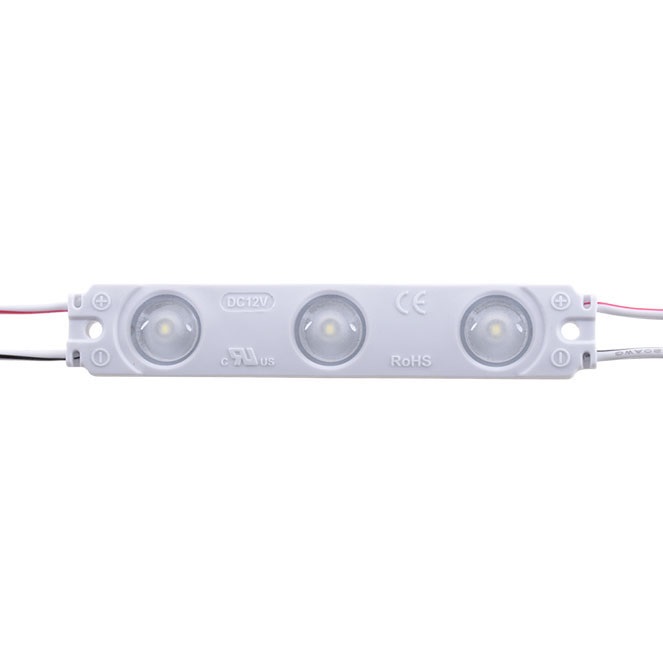 [MDL-2835-3P-160G-3K] MODULO DE LED 3xSMD2835 1.5W 12VDC 3000ºK IP65 OPTICA 160º