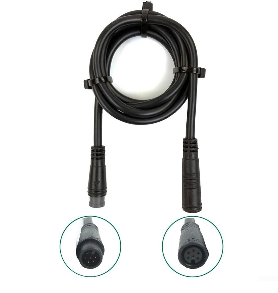 [CON-IP68-CBL-6P] CONECTOR C/CABLE IP68 6PIN MACHO-HEMBRA