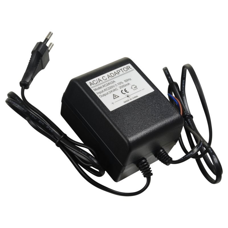 [AC-24V-24W] TRANSFORMADOR 24Vac 24W IP20 ENCAPSULADO CON ENCHUFE