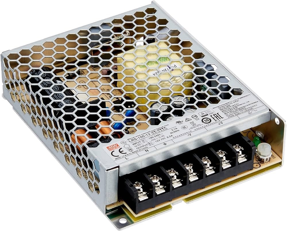 TRANSFORMADOR AC90-264V > DC12V 100W 8.3A IP20 MEAN WELL