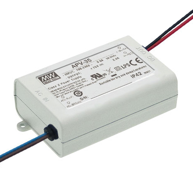 [DC-24V-35W-APV] TRANSFORMADOR IP42 35W 24VDC 1.45A APV-35-24 MEAN WELL