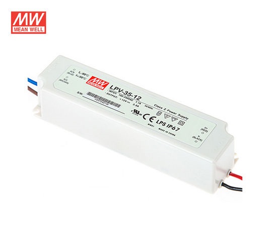 [DC-24V-35W-LPV] TRANSFORMADOR IP67 35W 12VDC 1.5A LPV-35-24 MEAN WELL