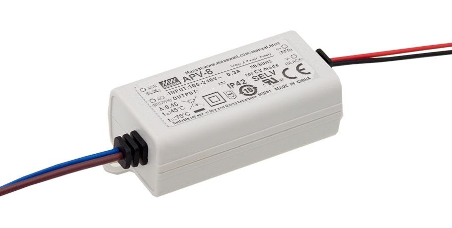 [DC-24V-8W] TRANSFORMADOR 8W 24VDC 0.33A APV-8-24