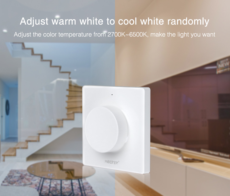 PANEL SUPERFICIE CONTROL REMOTO RF PARA MI-LIGHT BAT. CR2032