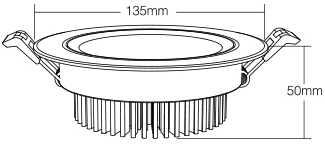 DOWNLIGHT LED 9W RGB+CCT 700LM 15º IP20 MI-LIGHT
