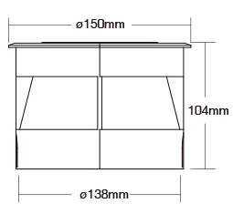 [FS-SYS-RD2] EMPOTRABLE SUELO MI-LIGHT INOX IP68 RGB+CCT 9W 15º DC24V 80lm/W Ø150mm SYS-T1