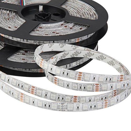 TIRA LED 5Mt SMD5050 60P IP20 12VDC 72W RGB (14.4W/m) 432lm 10mm Wled