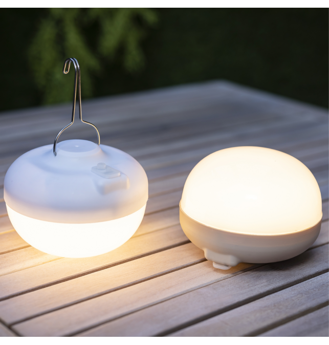 [LIN-CHERRY-BL-BAT] LAMPARA CHERRY PARAGUAS RECARGABLE CON MANDO DIMMABLE 900lm 2700ºK BLANCA