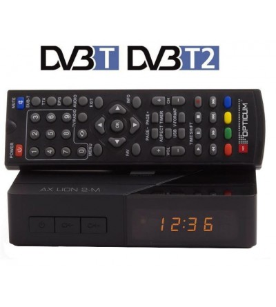 [TV-REC-AXLION] RECEPTOR DECODER TDT OPTICUM LION 5 HD DVB-T2 EUROCONECTOR