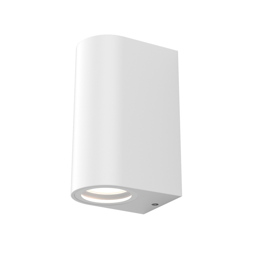 [APL-GL-EX-RD-DUO-NG] APLIQUE DE PARED EXTERIOR REDONDEADO 2XGU10 BLANCO OSRAM LUXPOINT®