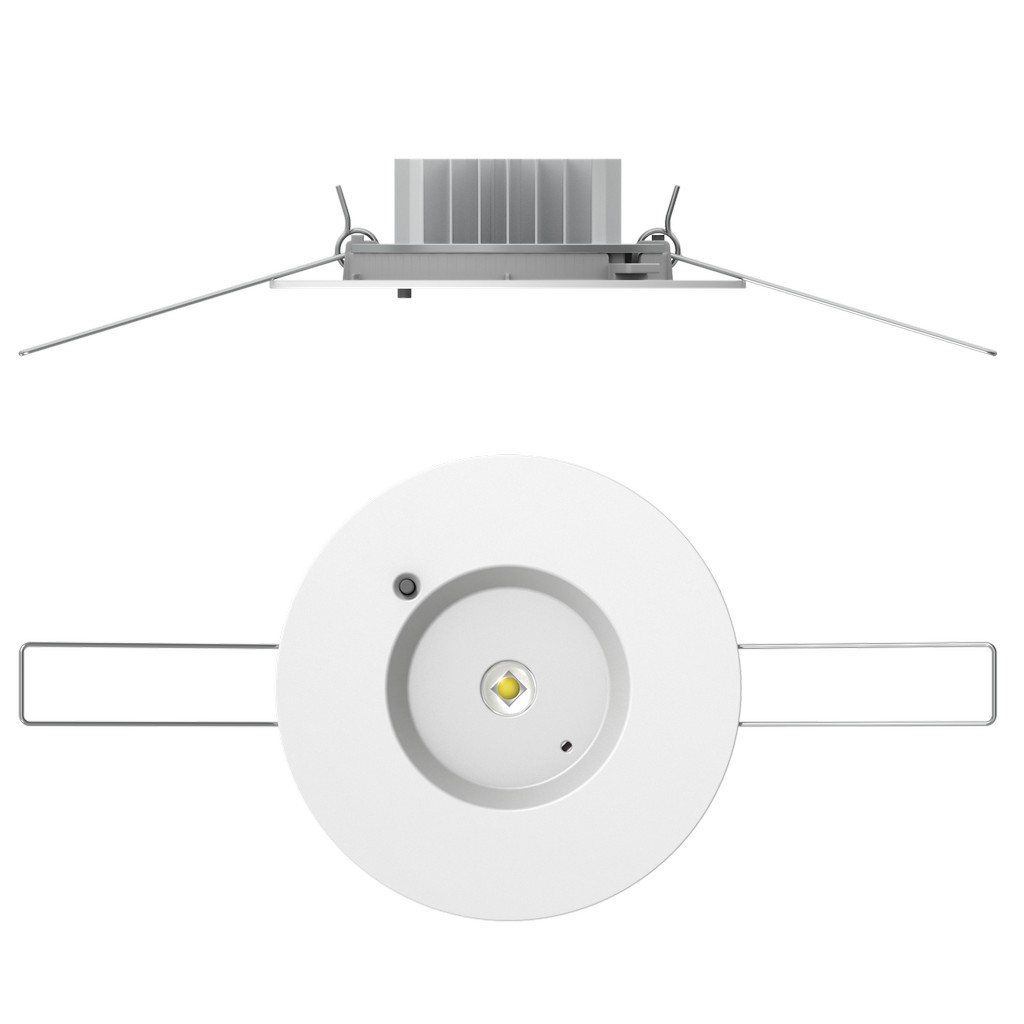 EMERGENCIA DOWNLIGHT RD 3W 200lm 6K 1H REDONDA