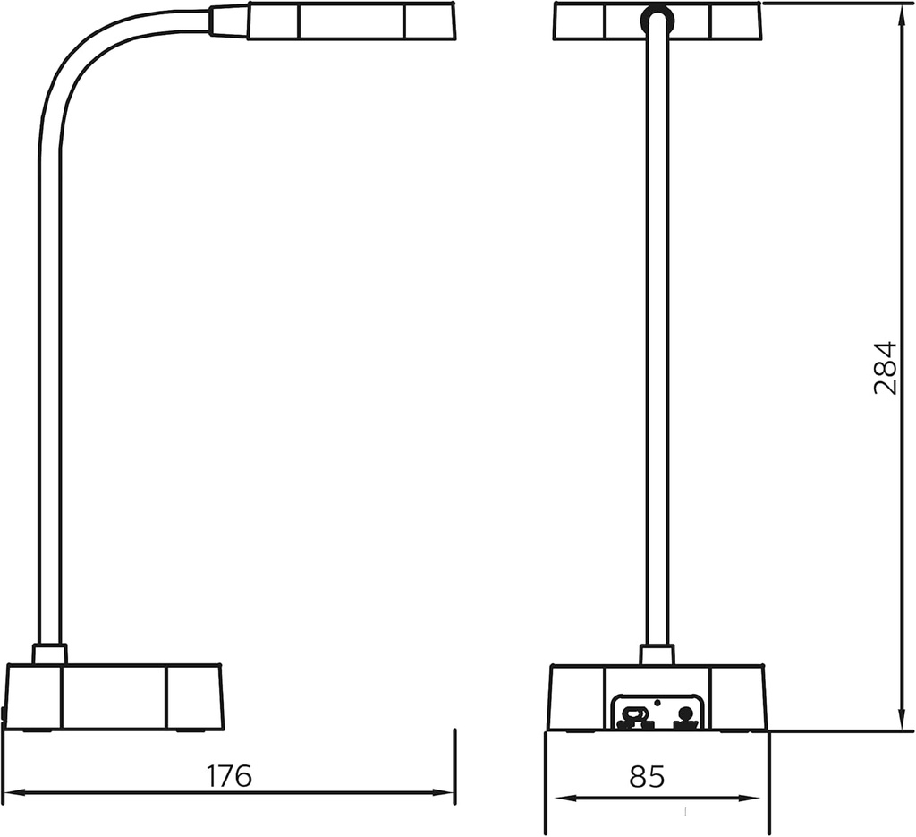 [LAF-PH-ROCK] FLEXO SOBREMESA ARTICULADO BLANCO LED
