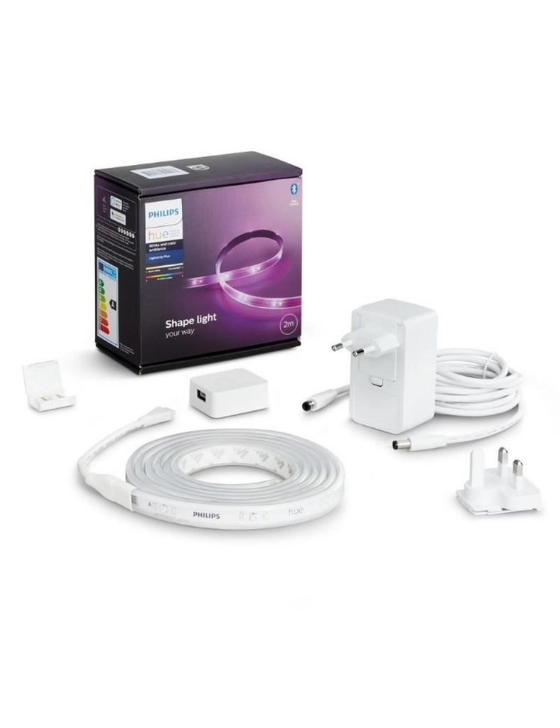 [TDL-HUE-2M] KIT TIRA LED PHILIPS HUE 2M C/ALIMENTADOR Y CENTRAL