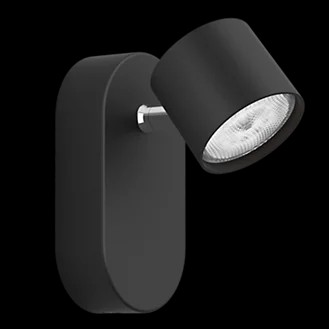 [APL-STAR-NG] APLIQUE LED ''STAR'' 4.5W 2700K 500lm DIMMABLE NEGRO PHILIPS