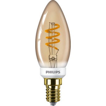[E14-VELA-3.5W-V-D-2] BOMBILLA VELA C35 E14 3,5W 2000ºK 136LM DIMMABLE AMBER GLASS FLAME