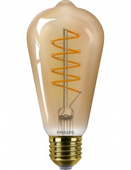 [E27-ST64-8W-DIM] BOMBILLA FILAMENTO LED ST64 E27 5.8W 640lm 2200K DIMMABLE PHILIPS