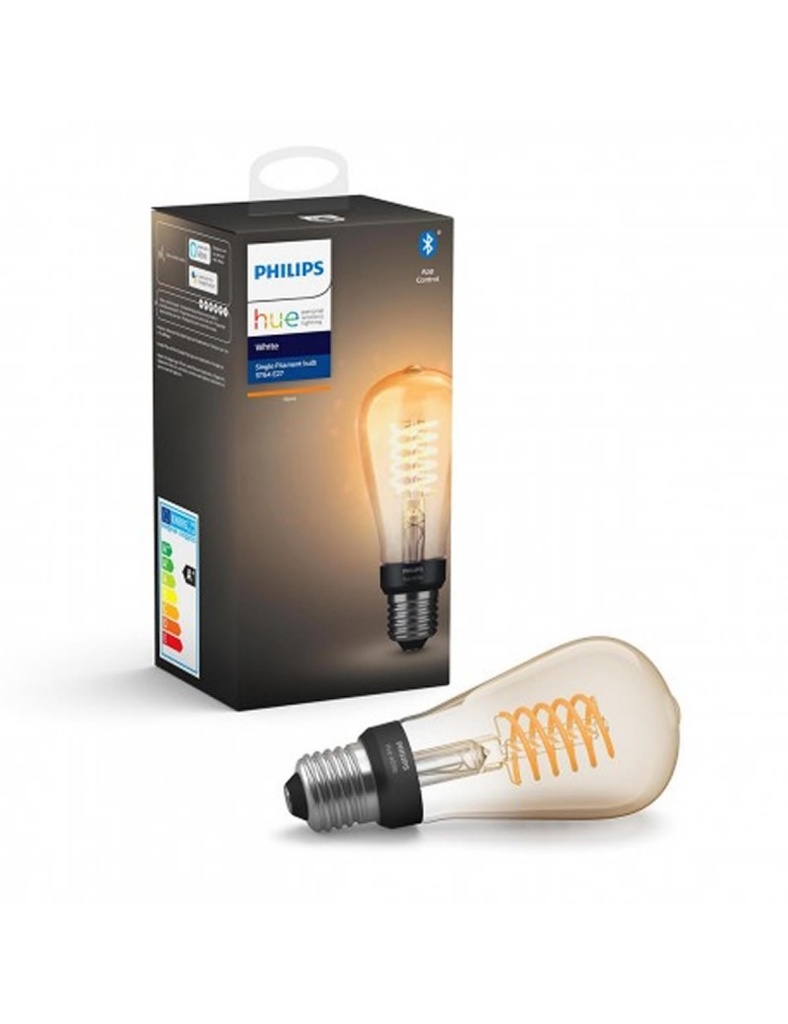 [E27-ST64-HUE] BOMBILLA E27 ST64 EDISON PHILIPS HUE 7W 550lm 2100ºK