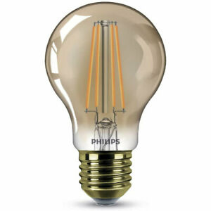[E27-STD-8W-VIN-2-DIM] BOMBILLA LED STANDARD A60 E27 8W 2200ºK LUZ MUY CALIDA 630LM 300º AMBER GLASS DIMMABLE