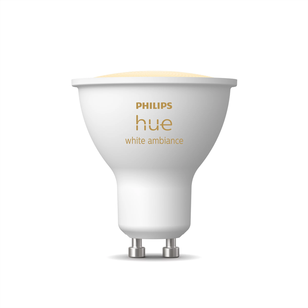 BOMBILLA LED GU10 PHILIPS HUE White Ambiance 4.2W 400lm 40º 2000-6500ºK
