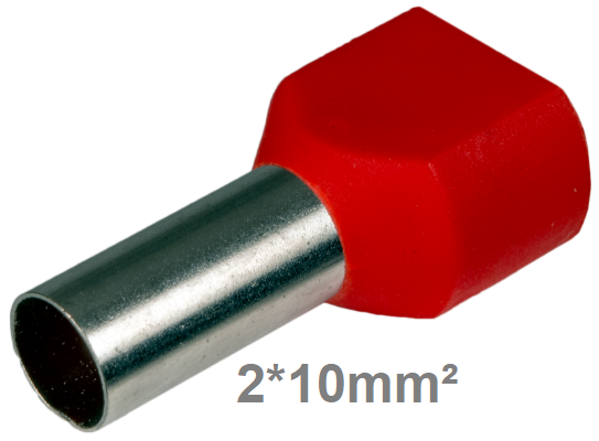 PUNTERA HUECA AISLADA DOBLE 10.00MM