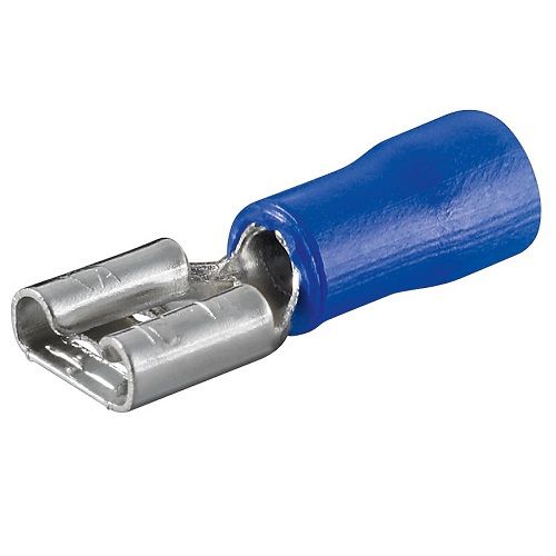 TERMINAL FASTON HEMBRA PLANO AZUL D:4.3mm