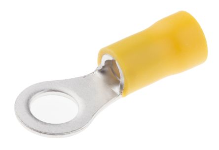 [TER604] TERMINAL REDONDO AMARILLO PARA CABLE 6MM D4.3