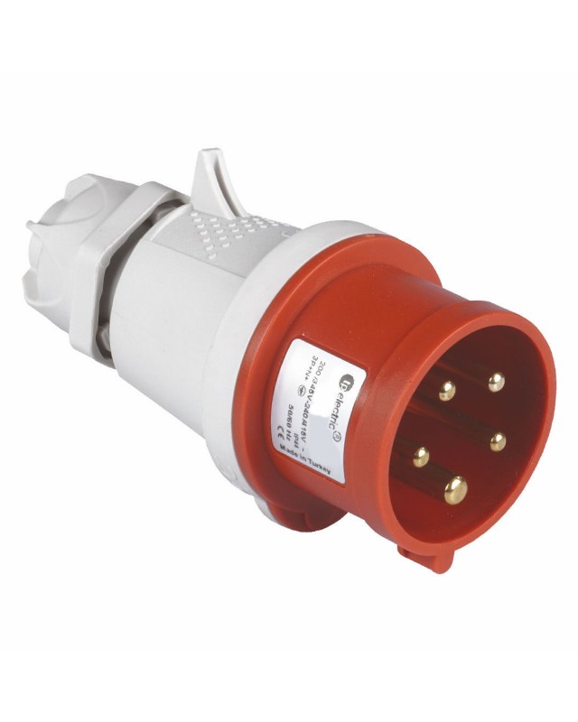[CETAC-CL-3PNT-63] CLAVIJA CETAC IP44 3P+N+T 63A 6H 240/415V 50-60Hz ROJA