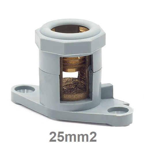 [REGLETA-BC-8T25] BORNA DE CAPUCHON DE TIERRA PARA 25MM2