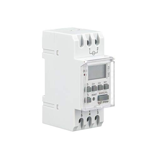 [IH-DIG-P] INTERRUPTOR HORARIO DIGITAL PROGRAMABLE 1NO/1NC 24H/7D 230V 15A POPP