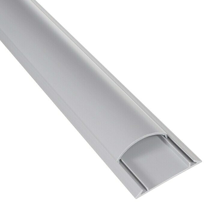 [CAN-18X70-SUELO] CANALETA SUELO PVC GRIS 2M. Medida: 18x70MM Con tapa de cierre de máxima