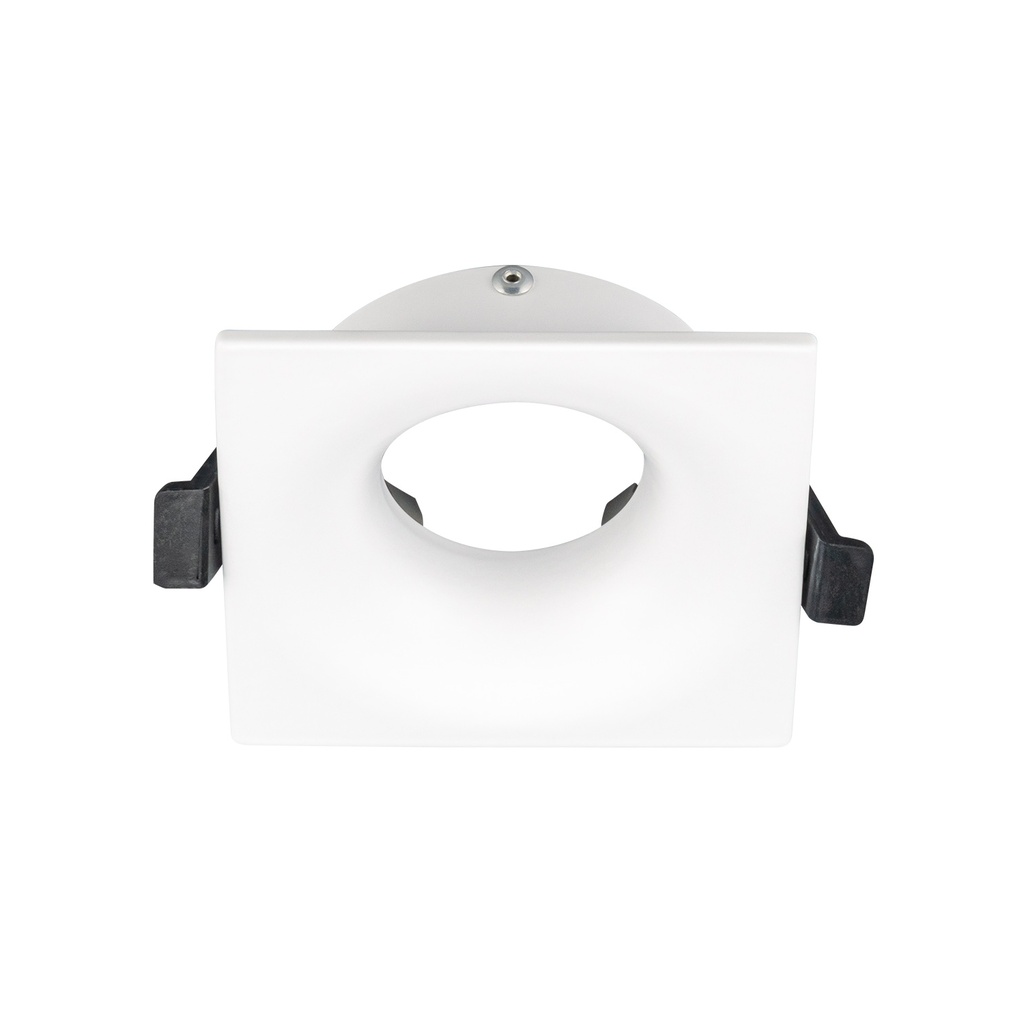 [ARO-MT70C] ARO CUADRADO GU10 BLANCO PULIDO 85x85x32mm CORTE:Ø75MM POPP