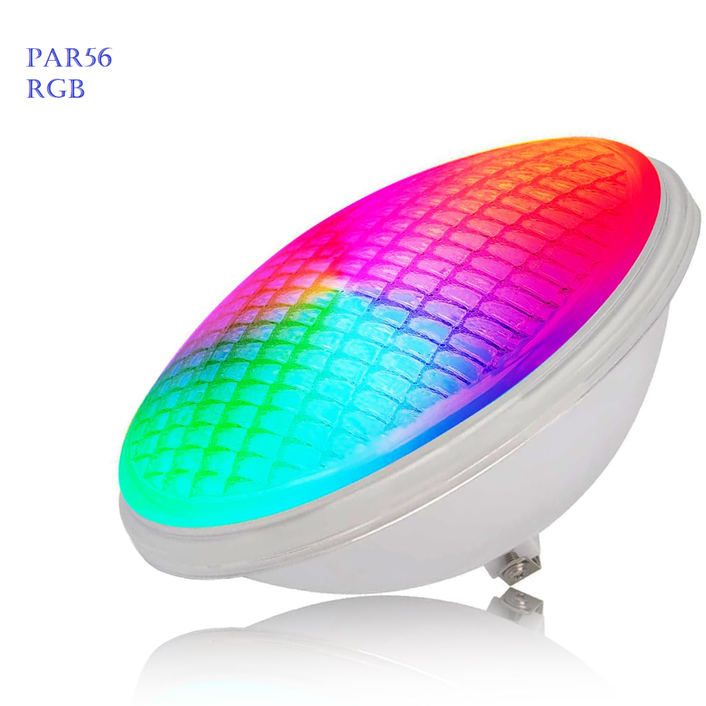BOMBILLA LED PISCINA PAR56 36W 12VAC IP68 RGB C/MANDO POPP