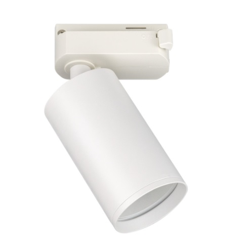 FOCO DE CARRIL MONOFASICO PARA BOMBILLA MR16 GU10 BLANCO