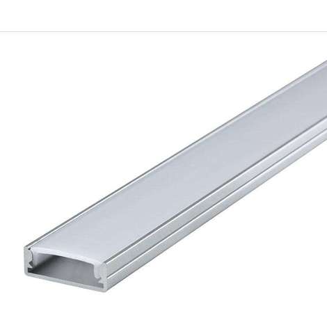 [PERFIL-SUP-2T] 3352 PERFIL ALUMINIO PARA DOS TIRAS 23X10MM + DIFUSOR 2M