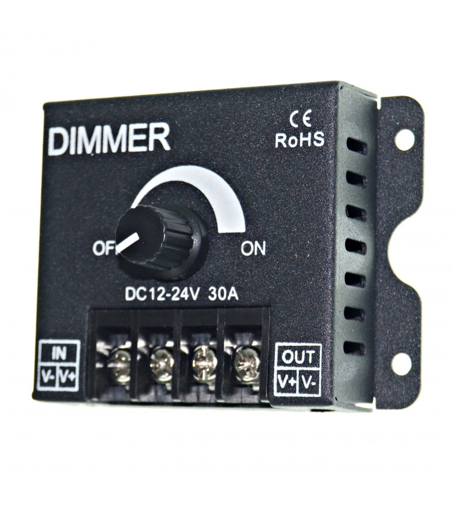 [DIM-30A-12-24] DIMMER GIRATORIO 1CH 30A 12-24VDC