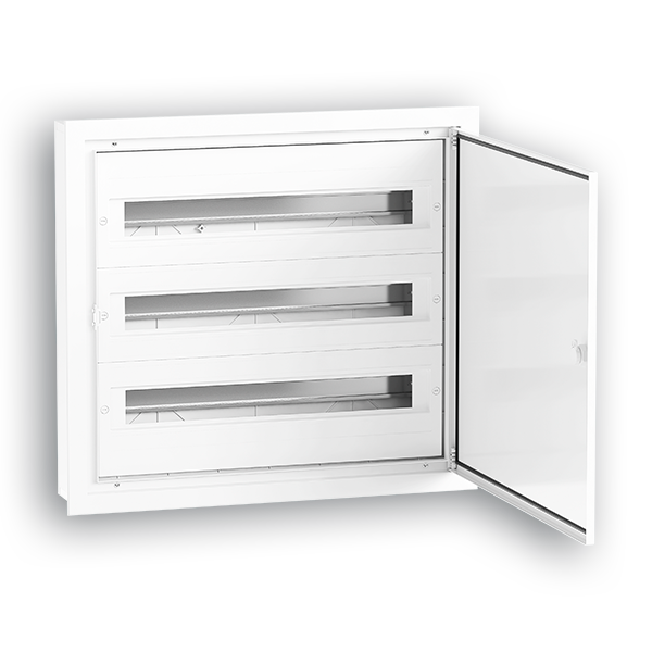 ARMARIO SUPERF. PTA OPACA  72 MOD 555X500X125 mm IP-54 // 3 FILAS 24 MOD C/ TIERRA