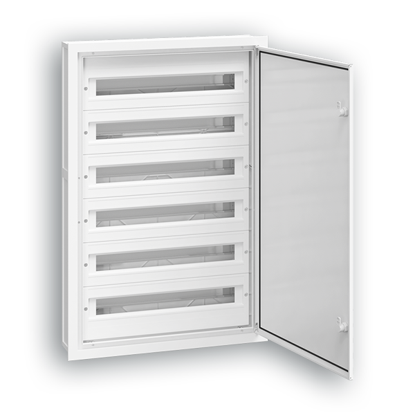 ARMARIO SUPERFICIE PTA OPACA 144 MOD 475X875X200 mm IP54 6 FILAS 24 MOD C/ TIERRA