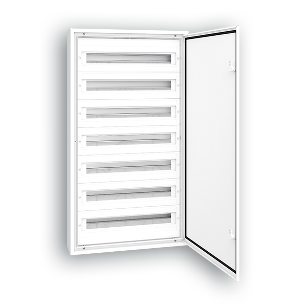 ARMARIO SUPERFICIE PTA OPACA 168 MOD 550X1100X200 mm IP54 7 FILAS 24 MOD C/ TIERRA