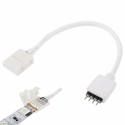 [TDL-CON-RGB-CLPIN] CABLE CONECTOR RGB 4 PIN MACHO PARA TIRAS SMD5050 A CLIP