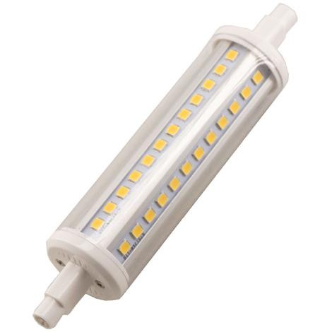 [R7S-118MM-72P-6] BOMBILLA LINEAL R7S 118mm 7W 6K LUZ FRIA 700LM 72 LED SMD2835 IP20 360º
