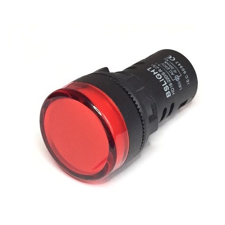 [PUL-PLR] PILOTO ROJO 22MM LED 230V