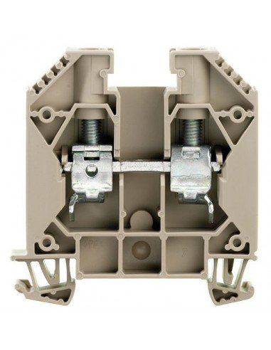 BORNA DE CARRIL DIN 10MM GRIS