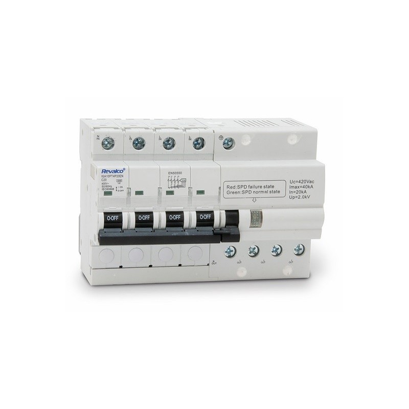 PROTECTOR SOBRETENSIONES PERM+TRANS. COMBI 4P 25A